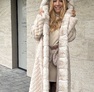 Hilda szőrmekabát beige – Innova Fashion – 3. kép